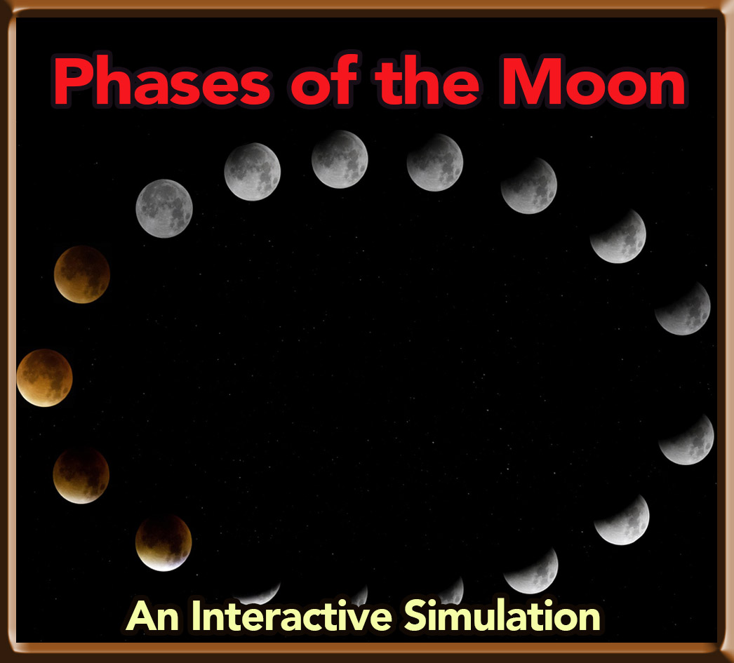 Moon phases simulation